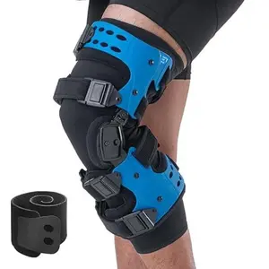 4 Colors Available Hinged Knee Brace, Adjustable Knee Support Stabilizer for Sports & Fitness