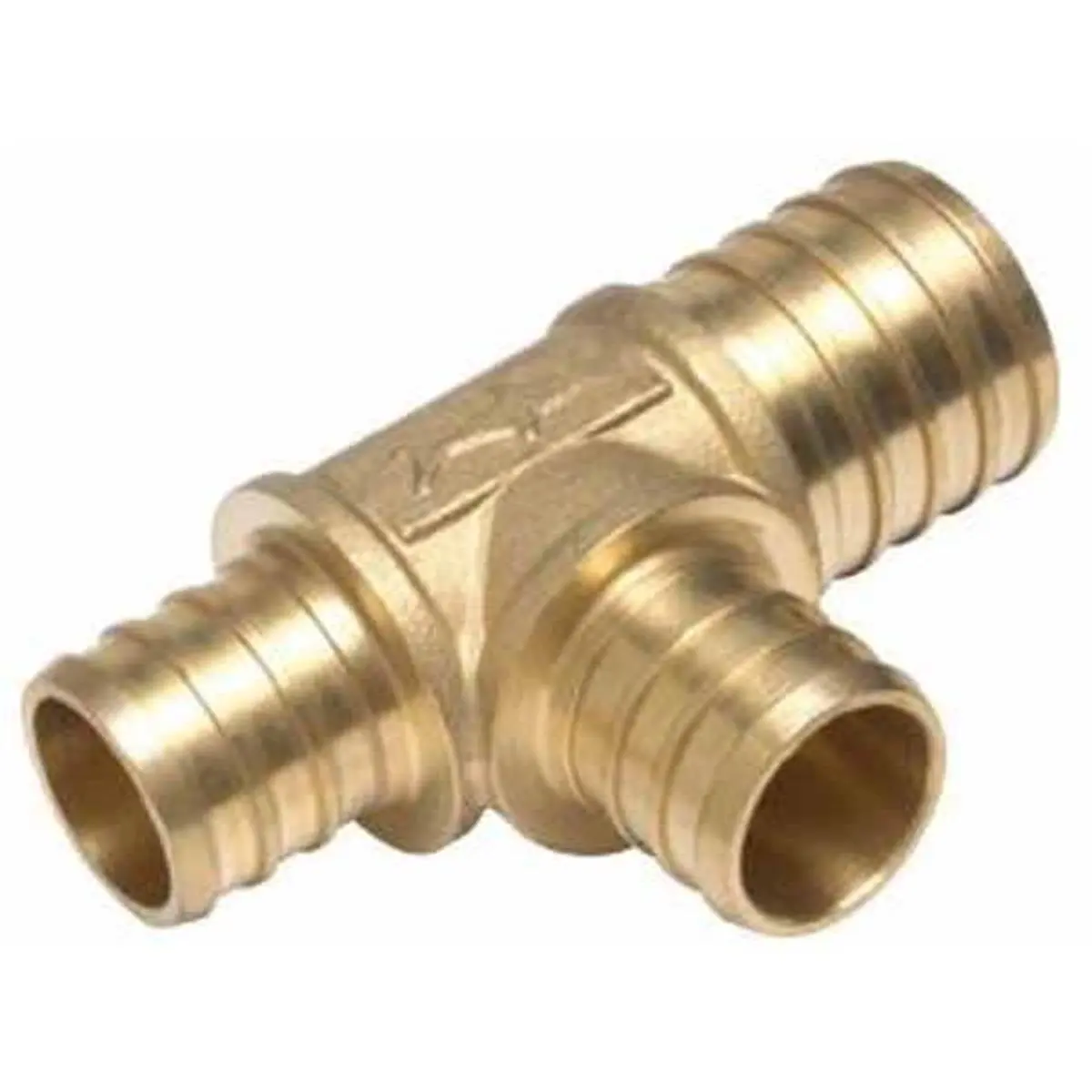 212 MAIN Reducing Tee, 1 x 0.75 x 0.75 in DZR Brass Reducer, Lead-Free Barb Fitting for PEX Tubing and Boating, 1X 0.75 X 0.75 In. Barb Connection Pex Tubing