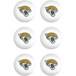 Jacksonville Jaguars Ping Pong Ball Set - 6 Pack