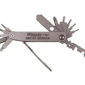 Wheeler 1078948 Delta Series Compact Multi-Tool Silver Folding Stainless Steel AR Platform