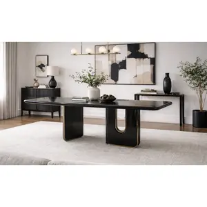 Klaussner Aurelia Wooden Dining Table in Black