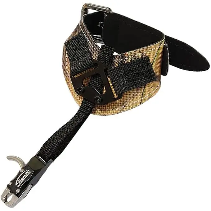 Unisex Archery Single Caliper Trigger Release Aid for Target Practice - 360° Swivel Head, Nonslip Adjustable Wristband, Secure Automatic Jaw Closure, Wrist Secure Compound Bow Gear
