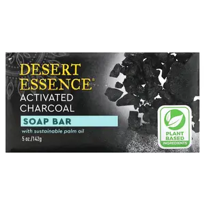 Desert Essence Soap Bar, Activated Charcoal, 5 oz (142 g)