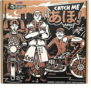 Games Catch Me ! Aho! - Fast and Tricky Thinking and Reaction Game in Tokyo Setting, for 2-6 Players, Board Game from 16 Years High-Energy Party