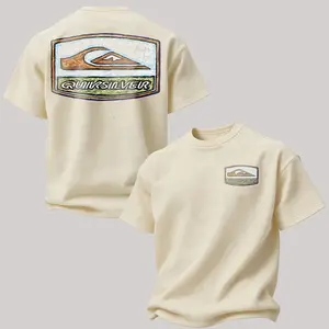 Quiksilver Vintage Graphic Printed Oversized Unisex T-Shirt, Stylish Casual Streetwear Tee, Retro Surf Lifestyle Shirt, Relaxed Fit Cotton Top for Men and Women