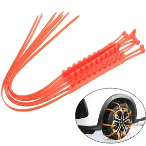 Never Get Stuck in Snow Again!Emergency Anti-Skid Tire Chains, Fits Most Cars & SUVs, Install in Seconds(FS)