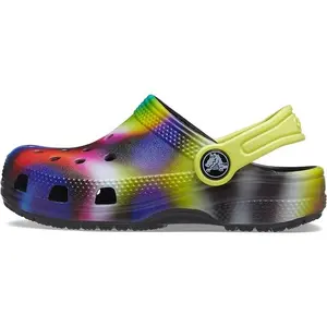 Crocs Toddlers Classic Solarized Clog - Black/Multi 207588-0C4