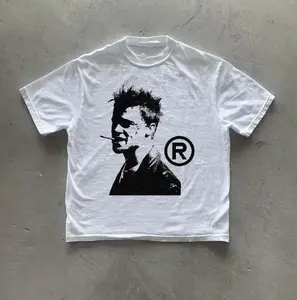 Y2K Tshirt fight club - unisex tee tshirt  vintage  streetwear  short sleeve  t-shirt  opium retro outfits Tops Underwear Crewneck Menswear Graphic Shortsleeve Clothing Fitted Medium Tropical