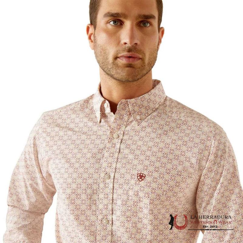 ARIAT TEAM CROSS FTD LONG SLEEVE RED SHIRT - 10054802