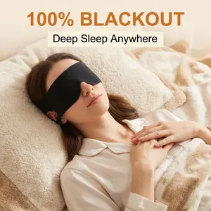 Bedsum Cotton Sleeping Eye Mask, Skin-Friendly Soft Capsule Sleep Cover, Comfortable Sleeping Helper, Portable Lightweight Eye Cover, Single Pack, Suitable for All Skin Types for Travel Home Rest