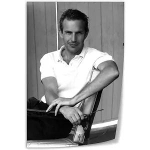 Generic Kevin Costner Actor Art Portrait Poster Room Poster2Wall Poster Art Canvas Print Living Room Office Bedroom Aesthetic Poster24x36inch(60x90cm) Unframe-style