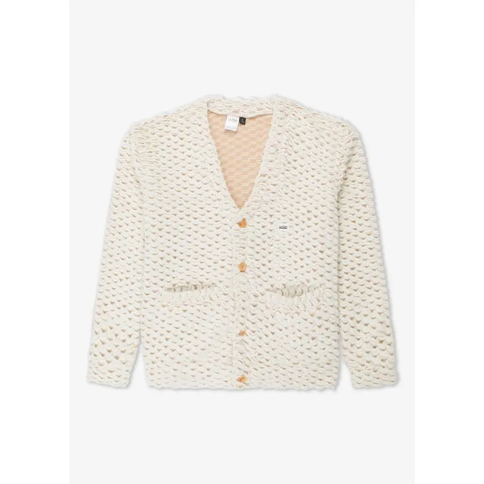 HEAVY CARDIGAN WHITE