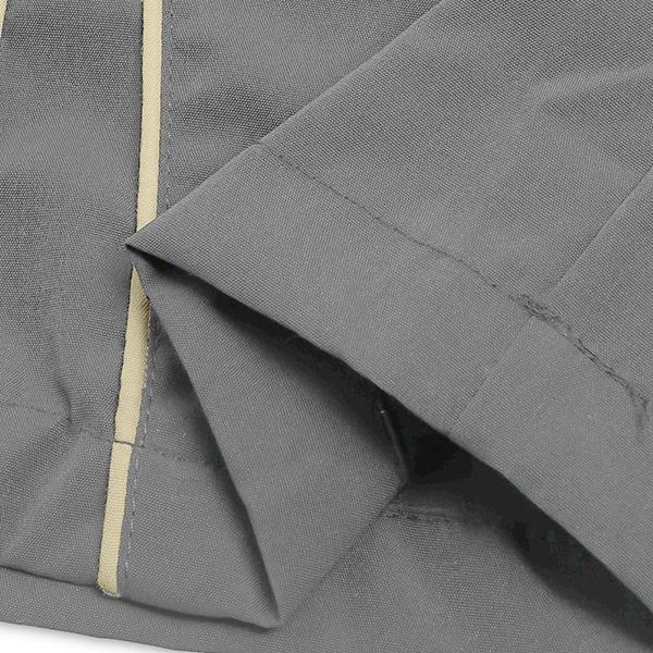 Summer Loose Sports Pants Men's Trousers Lightweight Soft Fabric Large Cut Gray Side Strips with Gold Decorative Bars Comfortable Design Casual Sporty Bottoms Gym Wear 100% Polyester