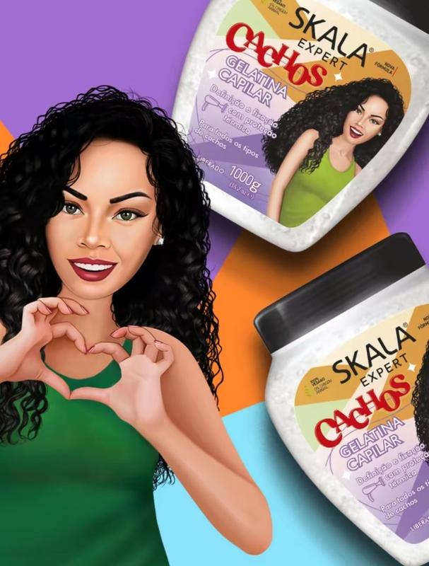 Skala Hair Jelly - Curl Defining, Frizz-Fighting Magic 1000g