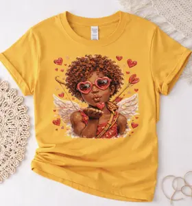 Lady Cupid Sweatshirt & T-Shirt | African American Valentines Day