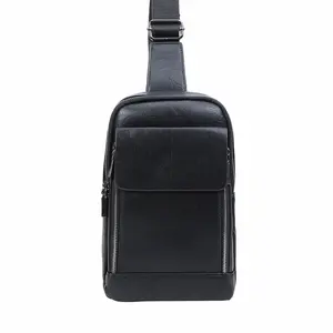 Plain Zipper Crossbody Bag