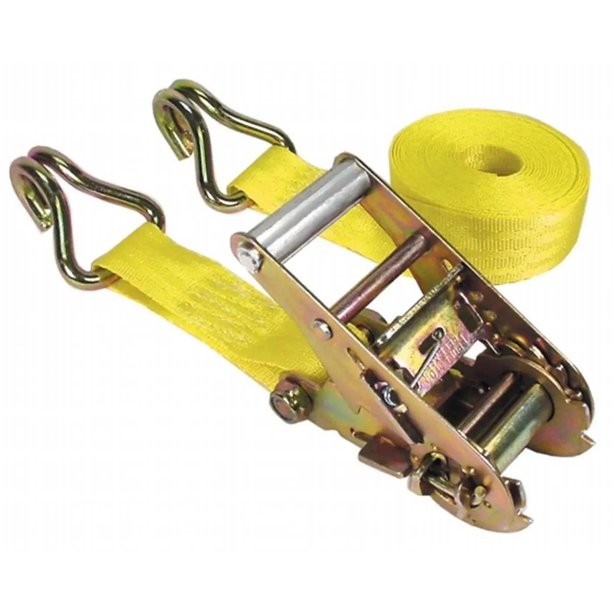 212 MAIN Keeper 15ft Ratchet Tie-Downs, Cargo Trailer Straps, Flatbed Ties with Double-J Steel Hooks (Model 89519-10)