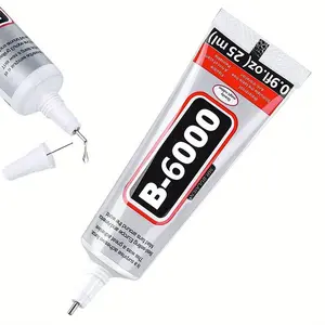 3PCS  110ml B6000 Clear Multi-Purpose Adhesive Craft Glue with Precision Tip for Rhinestones Inlay Jewelry Making Mobile Phone Repair Fabric Wood and DIY Art Projects