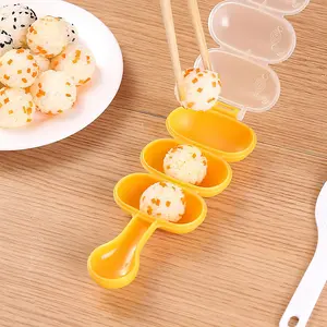 Rice ball shaker mold-DIY sticky rice ball mold kitchen tool rice ball maker milkshake with mini rice spoon-mini rice ball maker Musubi Onigiri mold rice ball