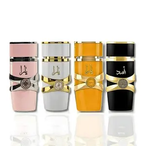 (4pc Bundle Pack) Yara, Yara Moi, Yara Tous + Asad by Lattafa EDP Spray, 3.4oz