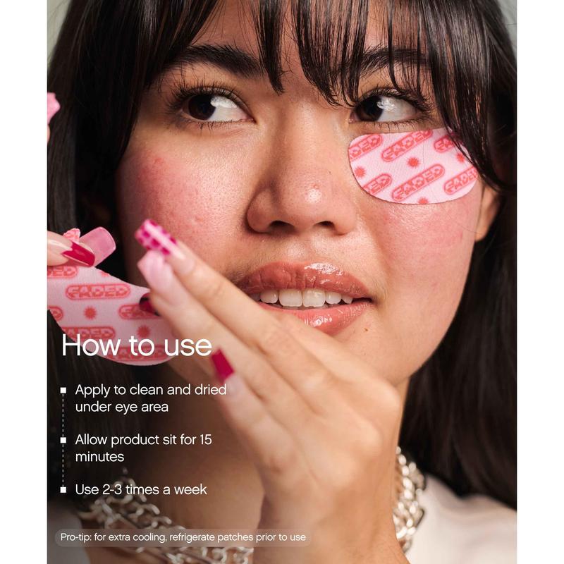 Faded Under Eye Masks - Rejuvenating Skincare for Enhanced Skin Tone and Hydration Arbutin Caffeine