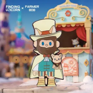 [FINDING UNICORN] 【Live Unboxing】FARMER BOB CLASSIC METAL BADGE BLIND BOX Cute Figures Desktop Ornament Collectible Toys Birthday Gifts HP7CAU8NSY