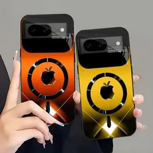 Futuristic Cyberpunk MagSafe Case — Neon Metallic Glossy Magnetic Cover for Google Pixel 8—975