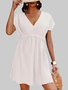Swimsuit Cover Up V Neck Bathing Suit Cover Ups for Women Dress Bikini Beach Wear S-3XL
