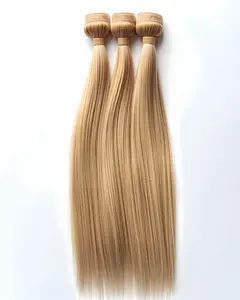 3 Blonde Silk Straight Hair Extensions | 100% Human Hair | Luxury Bundles