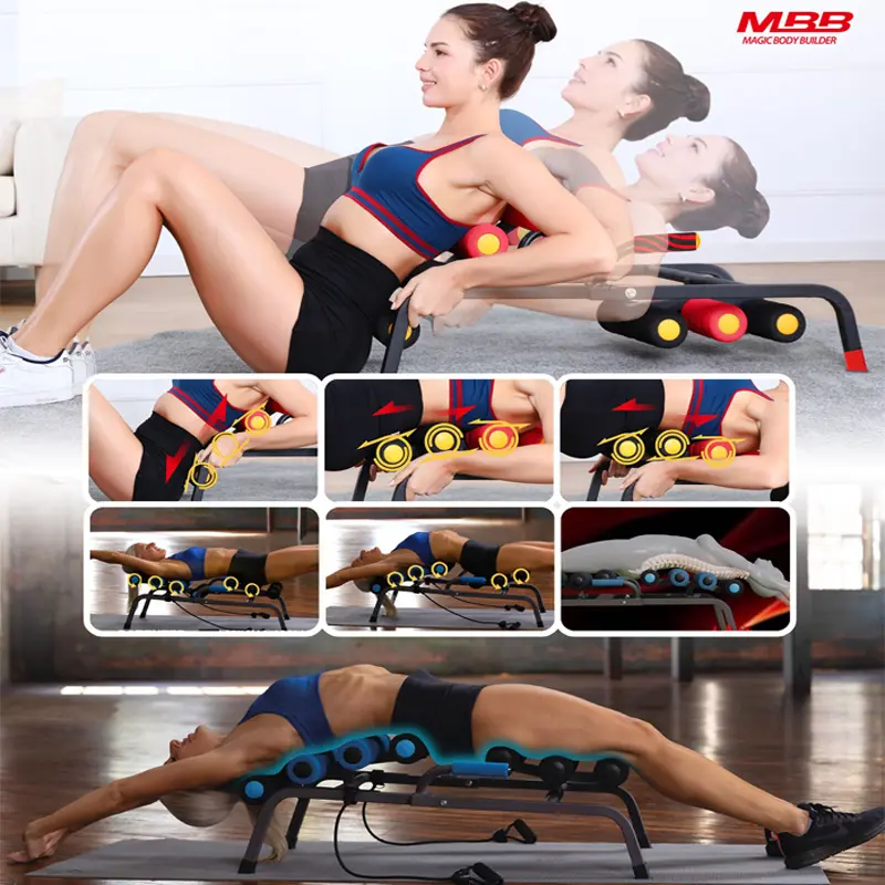 Magic BB Portable Waist Trainer Suitable, Back Stretcher, Back Cracker, Back Massager, The Spine Roller And Relax The Back At Home