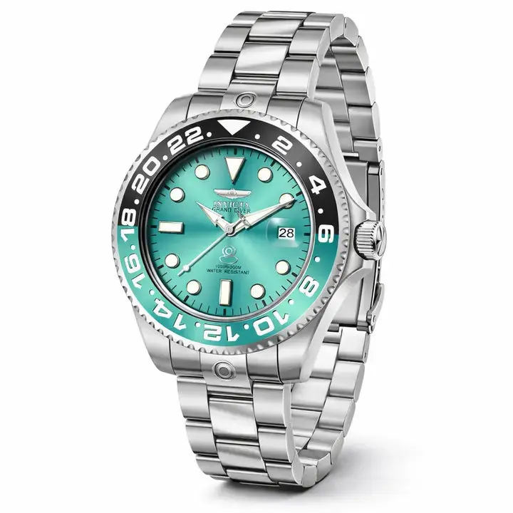 Invicta Men's 47mm Pro Diver Automatic Robin's Egg Blue Two-Tone Bezel Bracelet Watch Invicta Men's 47mm Pro Diver Automatic Robin's Egg Blue Two-Tone Bezel Bracelet Watch