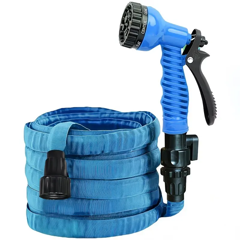 25 ft High-Pressure Extendable Water Hose for Water Gun – Camping Blue