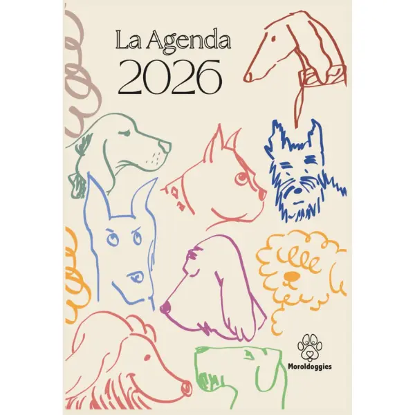 The 2026 Planner: For Dog Lovers. Annual Planner, Weekly View, Horizontal / Calendars, Holidays, Moon Phases, Note Pages, Mandalas... Horizontal - Softcover (Spanish Edition)