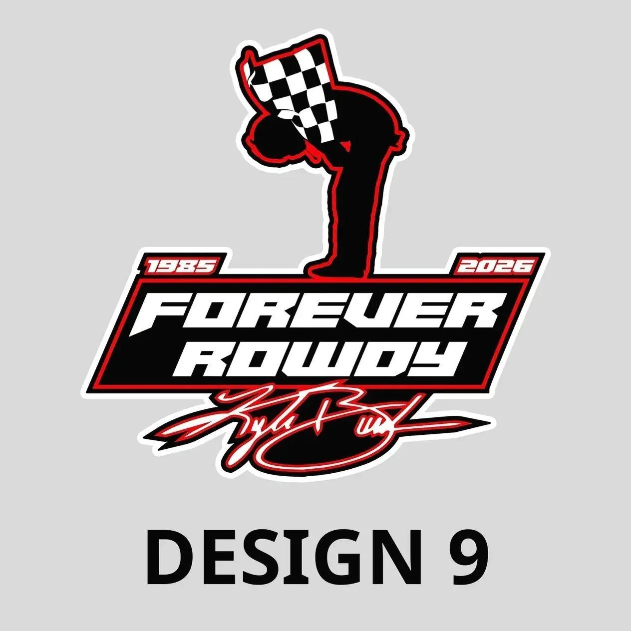 Kyle Busch Number 8 Tribute Commemorative Sticker, Cars, Trucks, Laptops, Coolers, Toolboxes, Windows & More Waterproof Vinyl Sticker