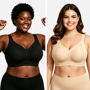 Sport Bras for Women Supportive Wireless Push Up Bra Full Coverage No Underwire Seamless Plus Size for Older Women tennis  Crop Top gym