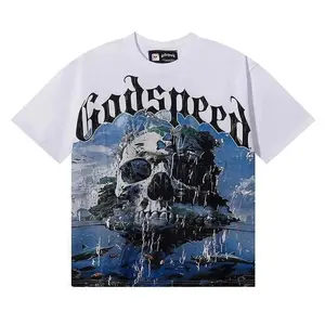 Black White Yellow Skull Godspeed T Shirts Men Woman Casual 2025 ""