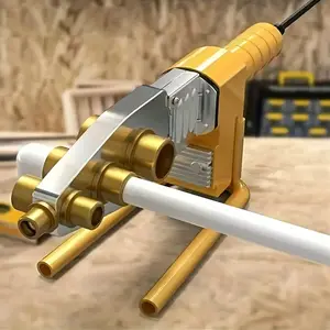 3pcs PPR Pipe Hot Melt Fitting Tools with Ergonomic Handles and Removable Protective Sleeves - Heavy-Duty Aluminum Alloy Structure, Compatible with 1/2 Inch, 3/4 Inch, 1 Inch PVC-like PPR Pipes, Suitable for Pipe Installation, Construction Tools