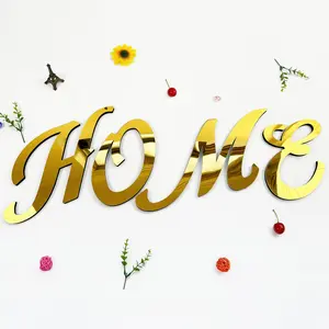 Gold 15cm Self-Adhesive Mirror Letter Wall Stickers, Uppercase Artistic Font Design, Removable Acrylic Wall Decals, Ideal for Home Decor, Living Room Decor, Bedroom Decor, Wall Decor, Party Event Decor, Holiday Gifts