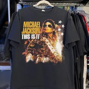 2000s Michael Jackson This Is It Tour T-Shirt Men's Vintage Graphic Collectible