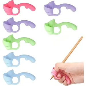 Grips for Pencil for Kids Handwriting, 8 Pcs Pen Grips, Ergonomic Pencil Grippers Holder for Kids, Writing Posture Correction with Cushion for Toddlers, Adults, Preschooler, Special Education Supplies