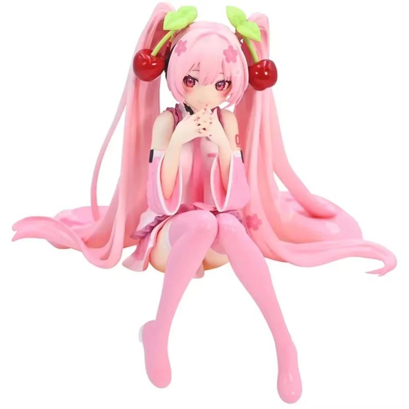 Miku Pink Dress Cherry Blossom Figure - PVC Model Action Toy