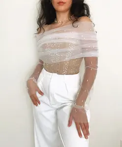 Pearl Tulle Bridal Cape and Arm Cover Set - Handmade Wedding Shoulder Cover-Up