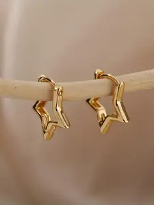 Minimalist Star Earrings for Women, Fashionable Huggie Earrings, Perfect Stainless Steel Jewelry Gift for Dates & Holidays, Stylish Accessory for Any Occasion, Fashion Jewelry Party, Fashionable Jewelry Accessories, Trendy Jewelry