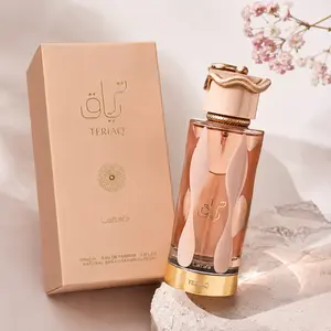 Lattafa Teriaq Eau De Parfum for Women 3.4 Fl Oz Elegant Sweet Floral Vanilla and Amber Long Lasting Scent