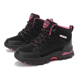 Fashion Women's Hiking Shoes, High Top Colorblock, Outdoor Adventure Comfortable Breathable Non-Slip, Fall Winter New Arrival