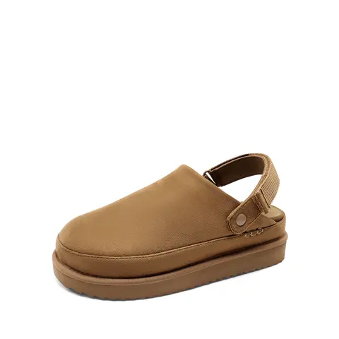Dream Pairs Women's Round-Toe Platform Slip-On Mules - Breathable Lightweight Clogs, Convertible Solid Color Suede Walking Shoes for Women, Indoor/Outdoor Memory-Foam Fall-Winter Daily Footwear