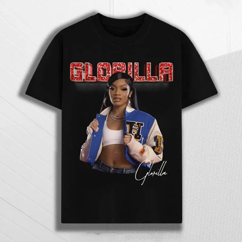 Glorilla Vip Rap Graphic Tees Cotton Hip Hop Shirt Casual Crewneck All Size Concert Outfits Gift For Her