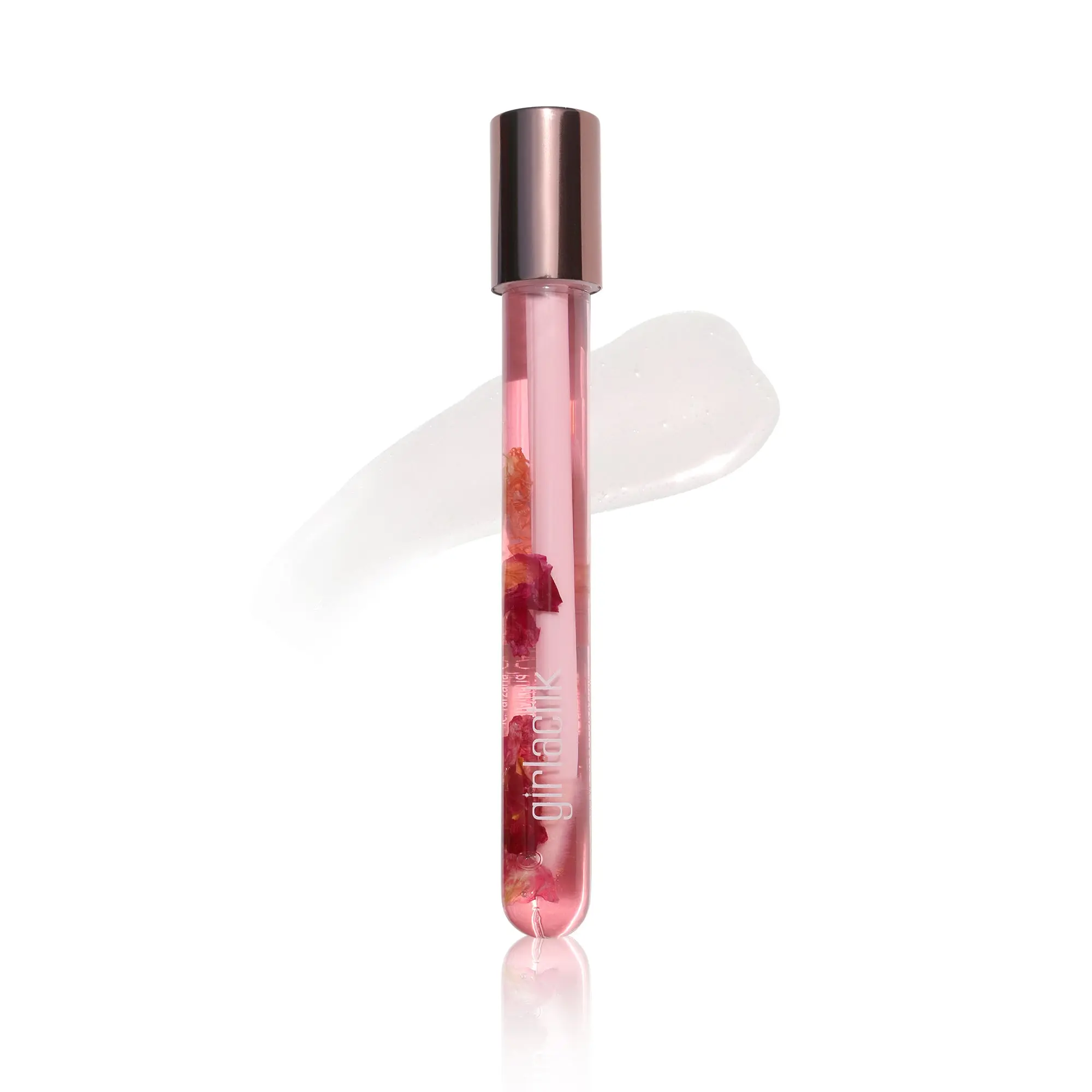 Rose Oil Clear Petal Gloss Lipgloss Pink