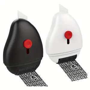 Random Color Security Stamp, 1 Count Identity Protector Roller Stamp, Confidential Address Stamp for DIY Craft Painting Rubber Stamps Paper, Custom Stamp, Office Supplies