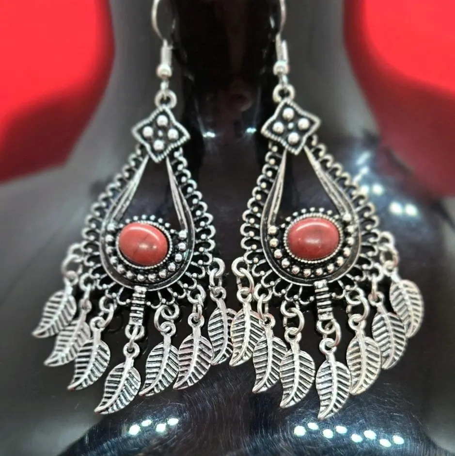 ꧁Paparazzi "The Flight of Your Life" Red Earrings - Evocative and Storytelling - Brand New꧂